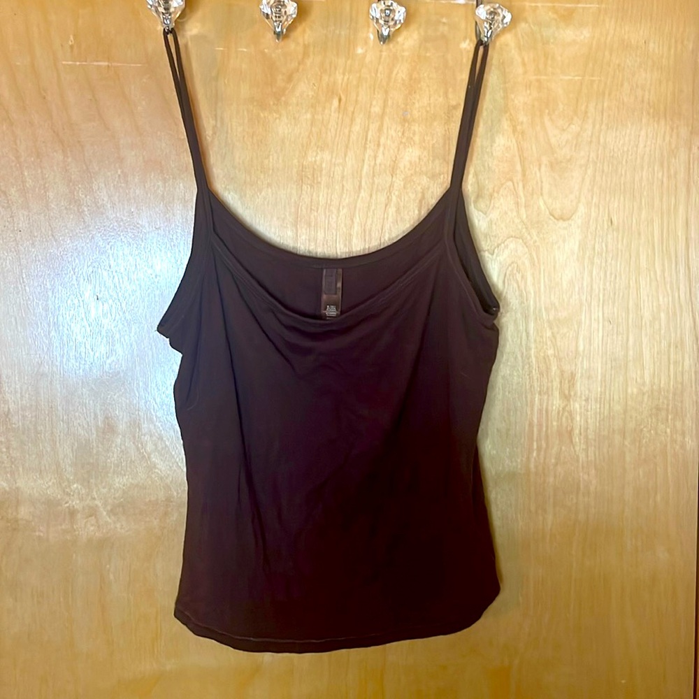 Skims xl fits everybody cropped cami chocolate brown